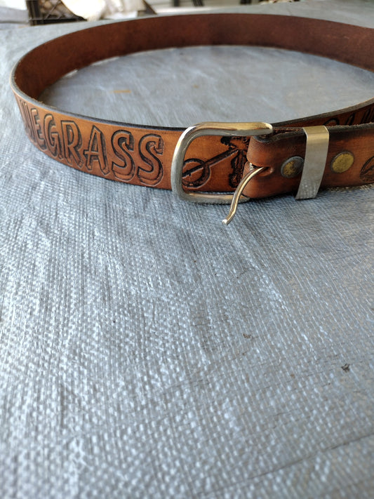 1-1/2  Brown Bluegrass Belt - 1