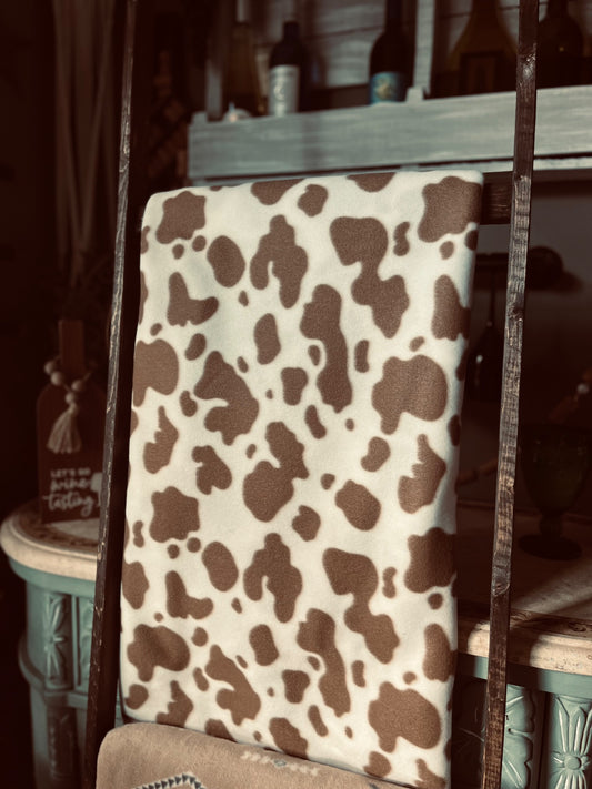 Cow Print Throw Blanket  - 1