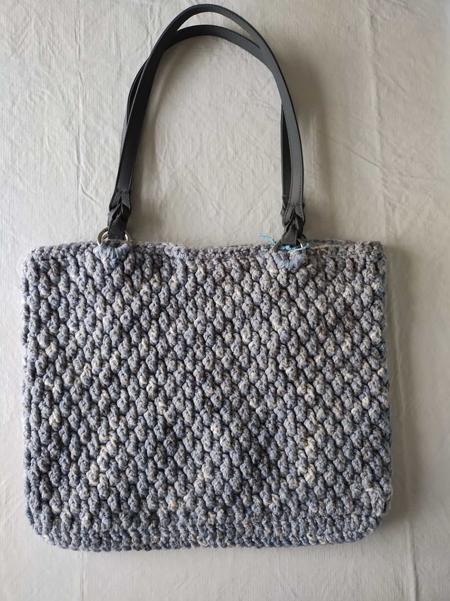 Purse, Crochet, Lined, Cotton, b - 1