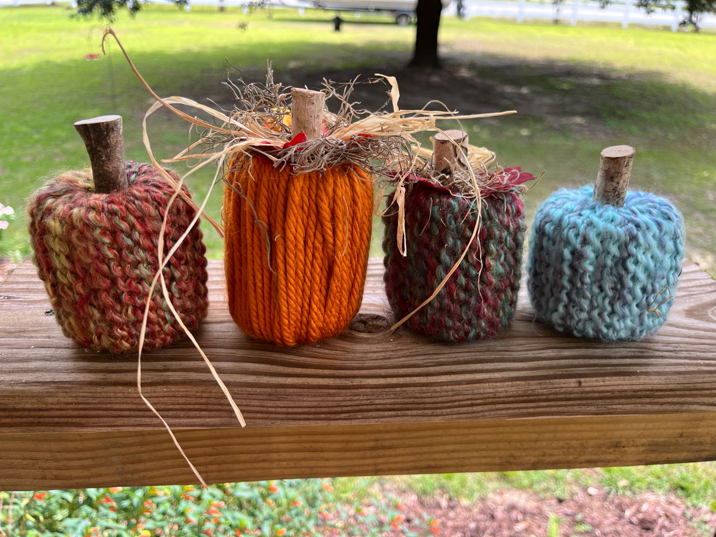 Medium Yarn Pumpkins - 1