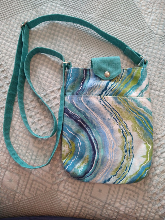 Cellphone bag teal green blue b - 1