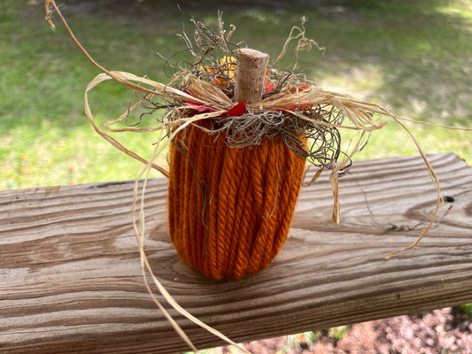 Large Yarn Pumpkins - 1