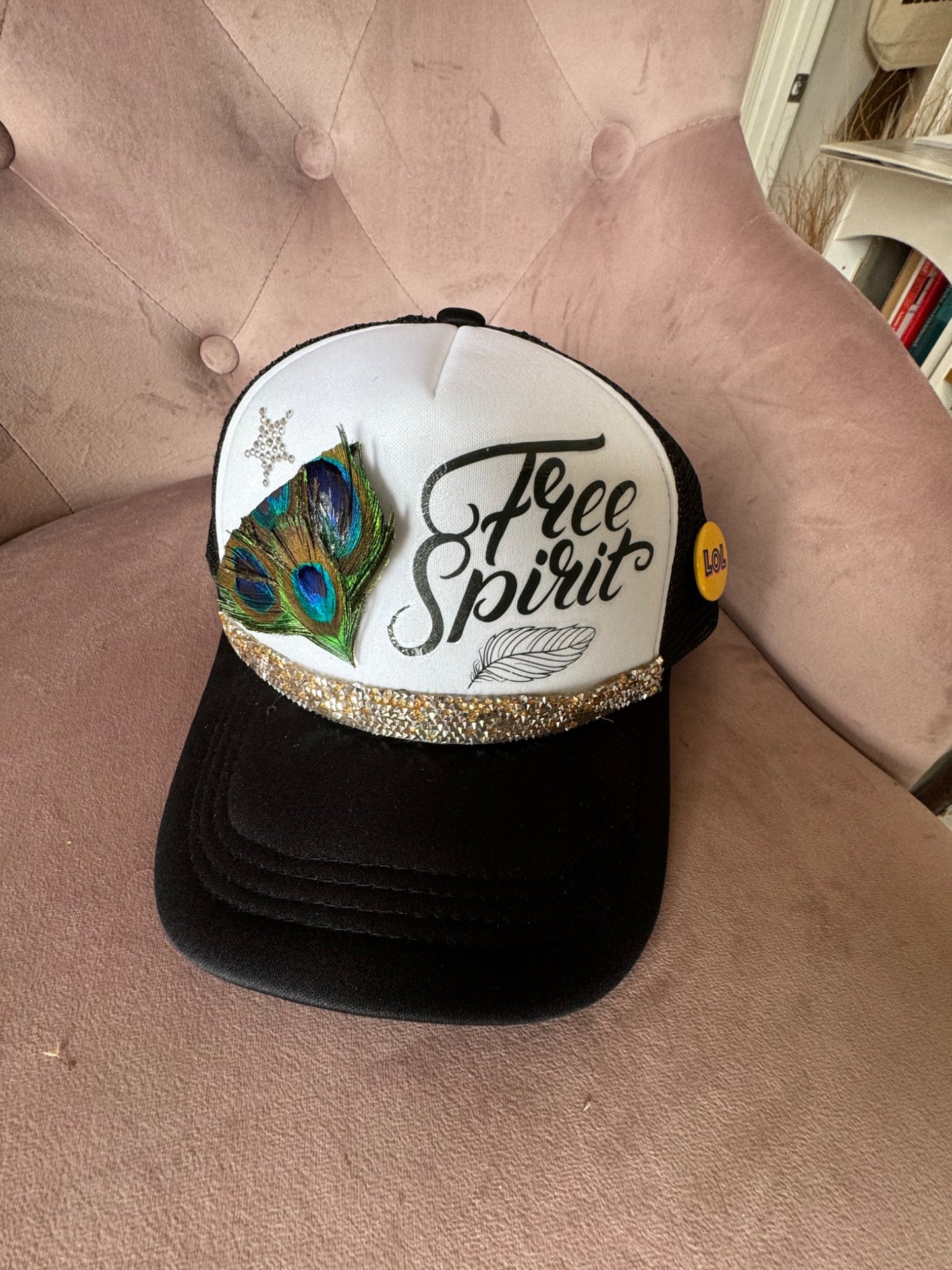 Free Spirit Feathered Trucker Hat - 1