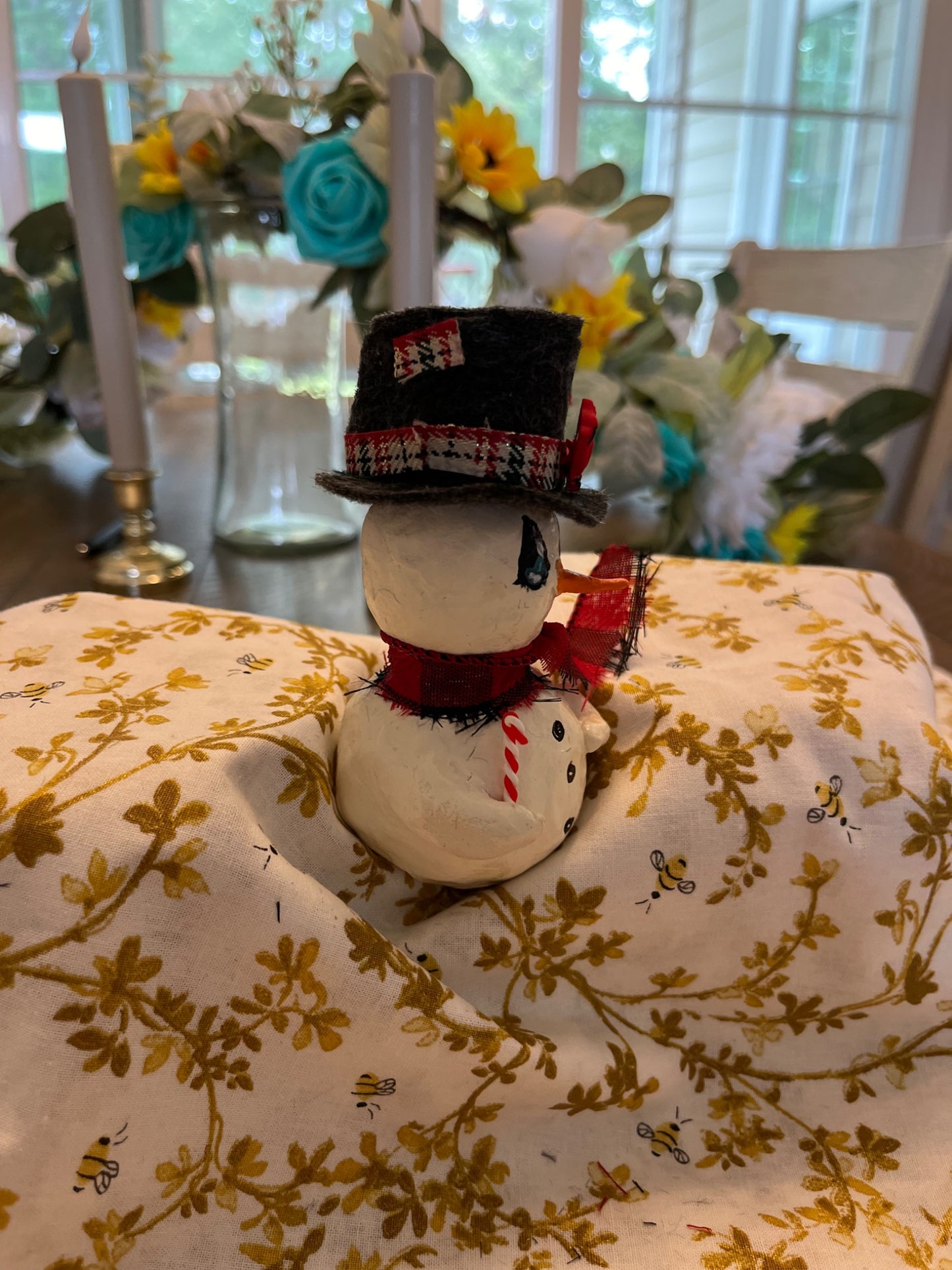 Small snowman with top hat  - 2