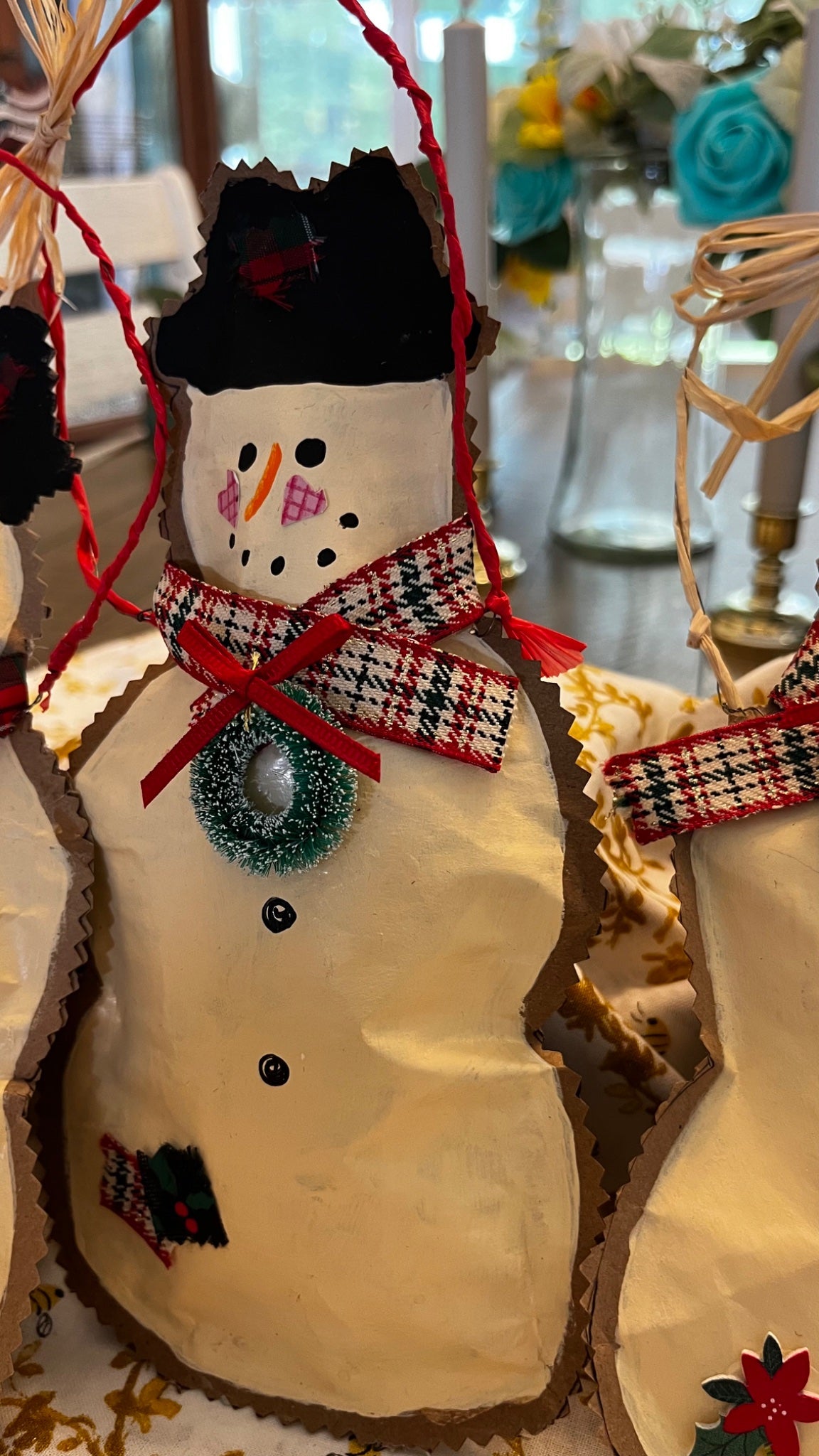 Snowman bag ornament  - 2