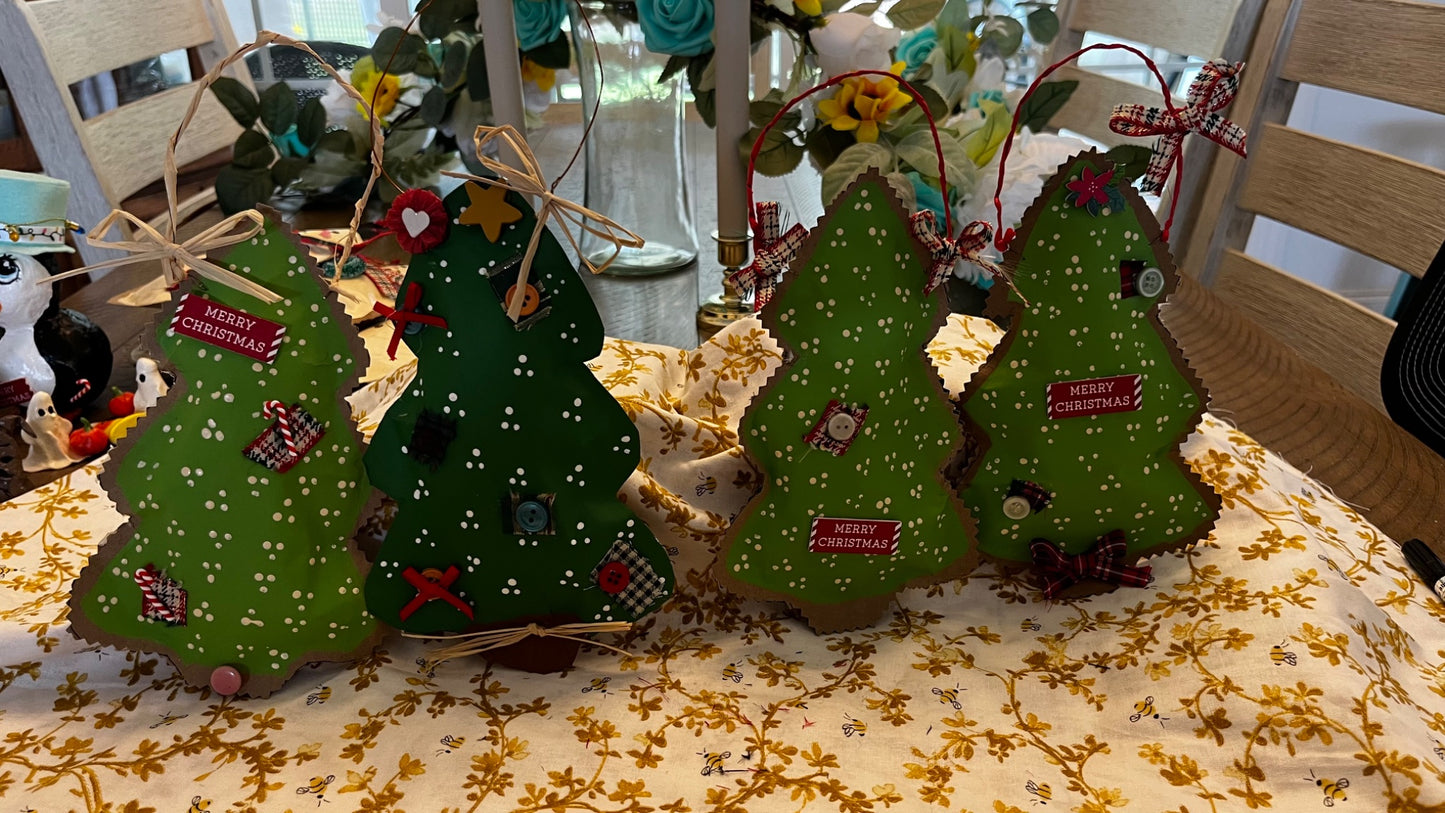 Christmas Tree Bag ornaments  - 1