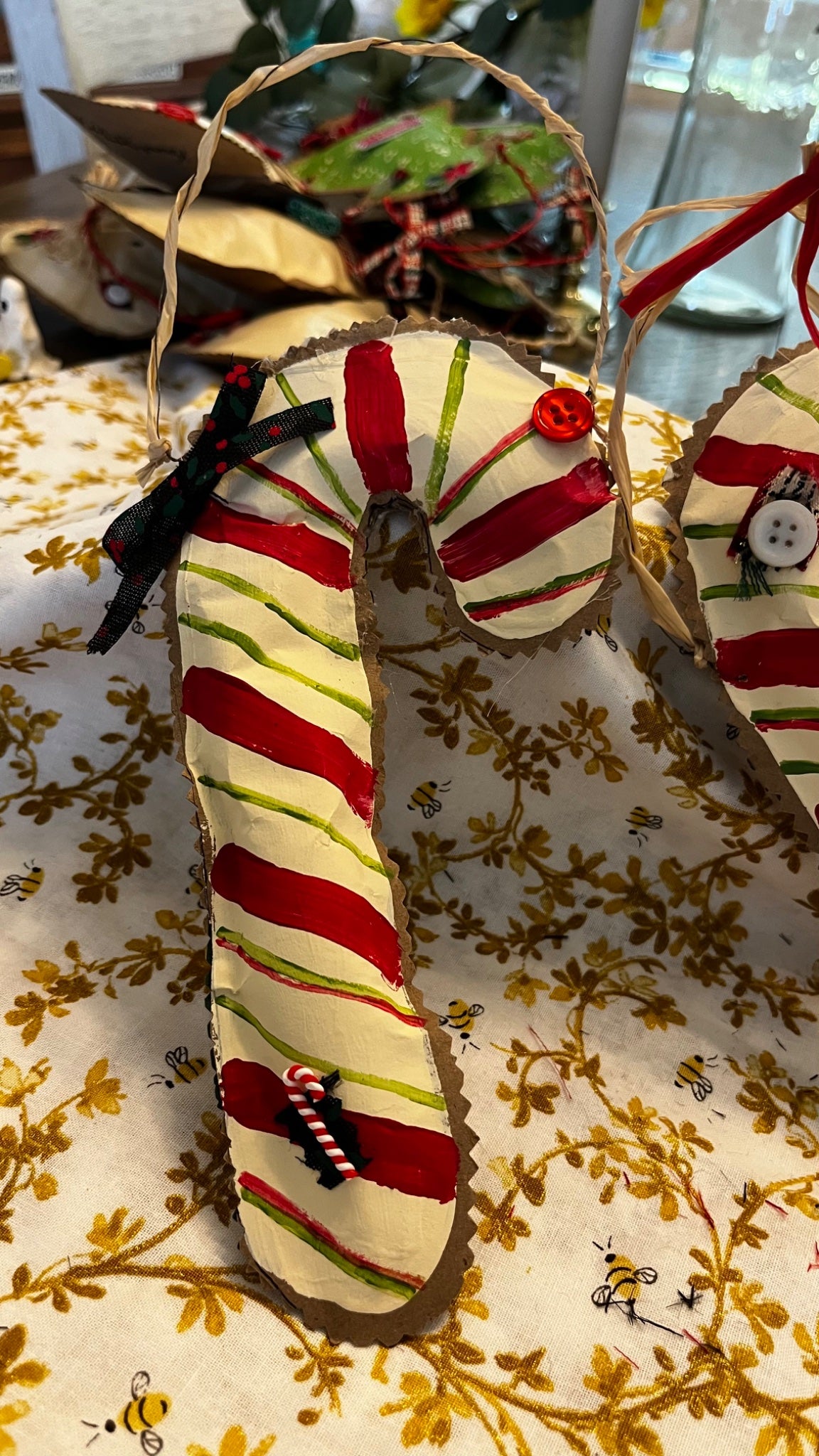 Candy cane bag ornaments  - 3