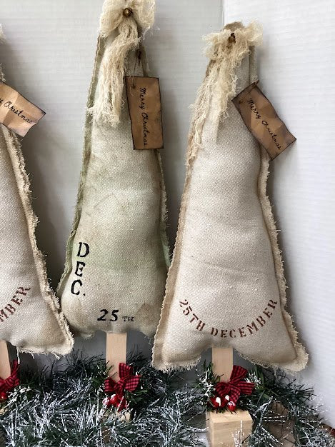 Primitive Rustic Christmas Trees - 2