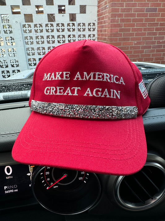 Silver Make America Great Again Hats - 1