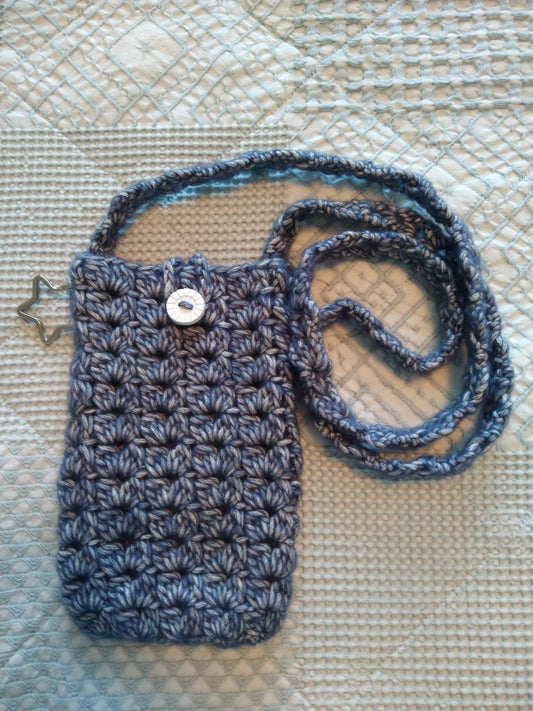 Cell phone crochet bag h - 1