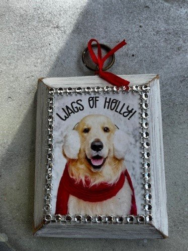 Wags of Holly ornament - 1