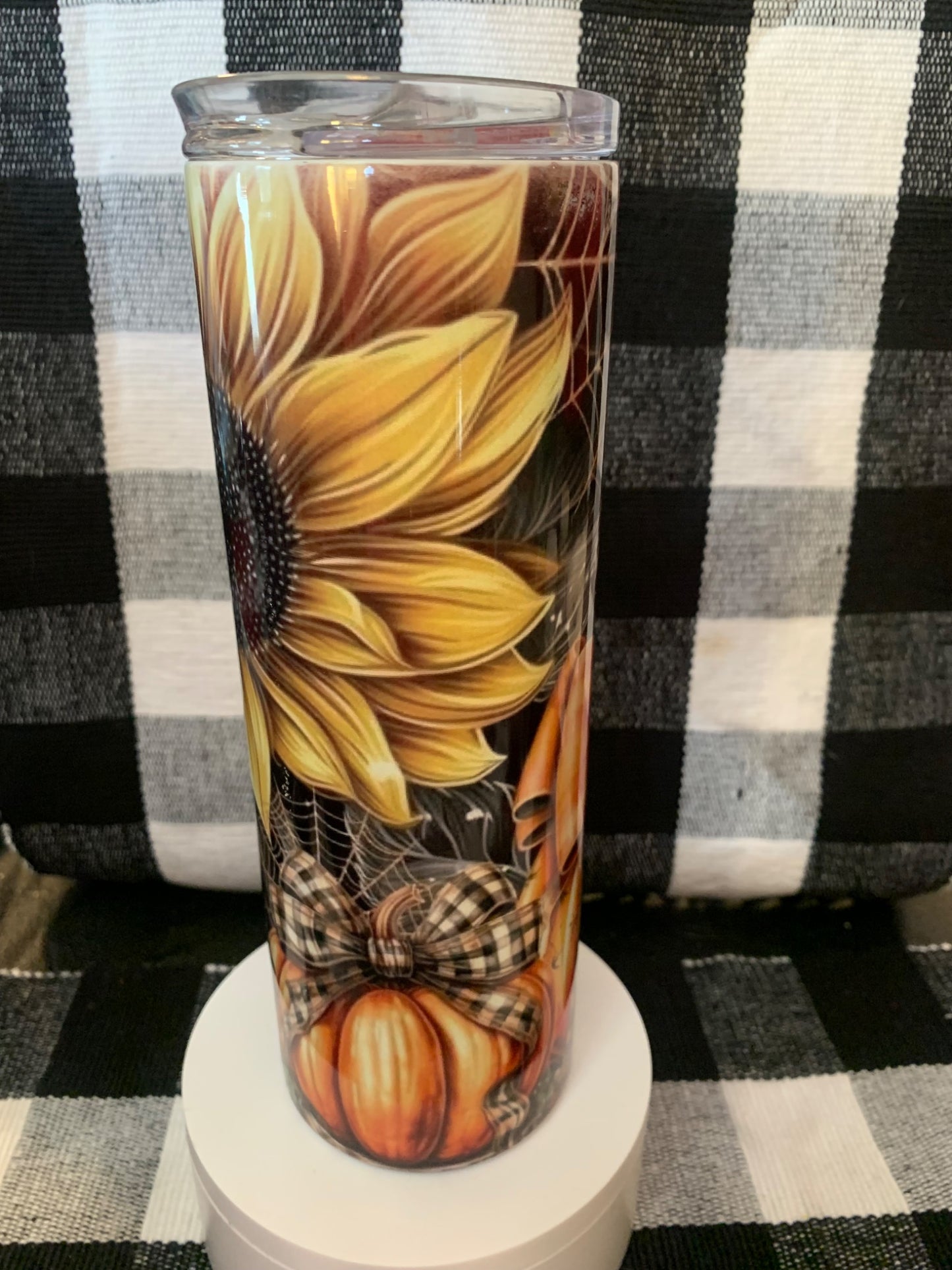 Pumpkin and Sunflower Tumbler - 1