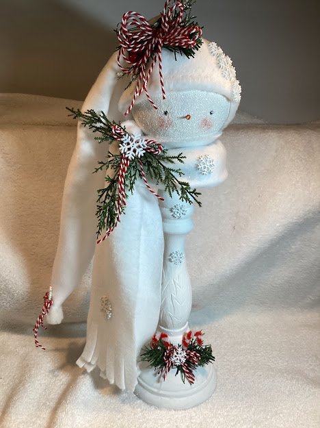 Snowman Candy Cane - 1