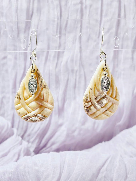 Celtic Weave- Teardrop Earrings - 1