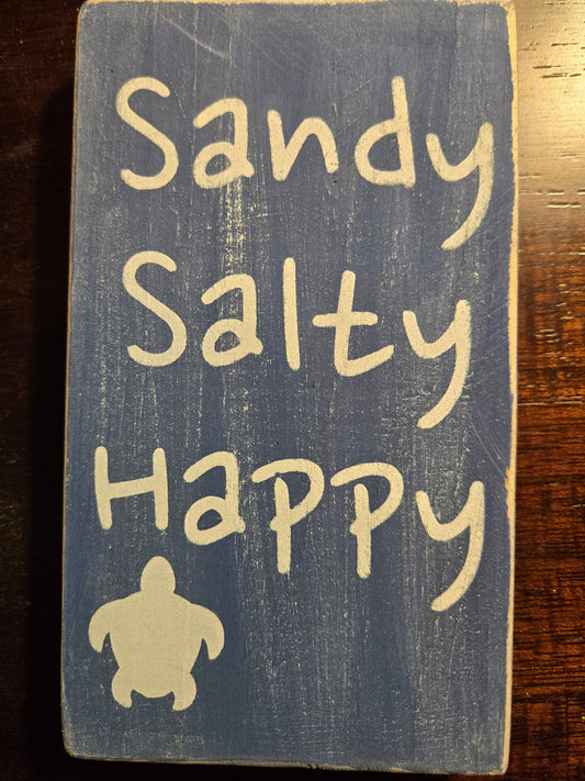 Block Sign - Sandy & Salty - 1