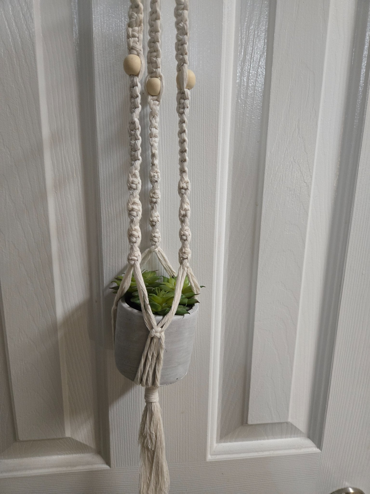 Macrame Plant Hanger - Natural - 1