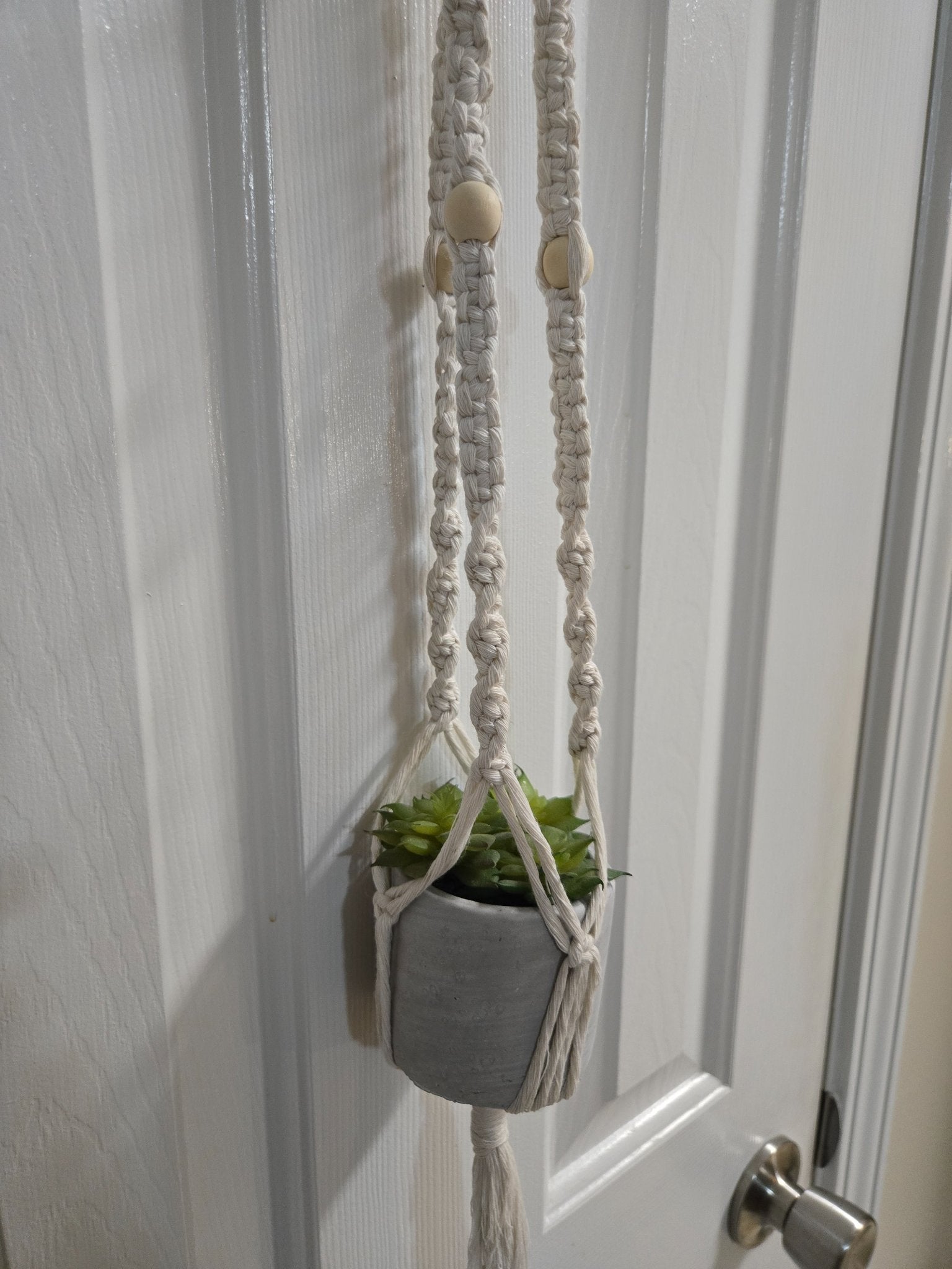 Macrame Plant Hanger - Natural - 3