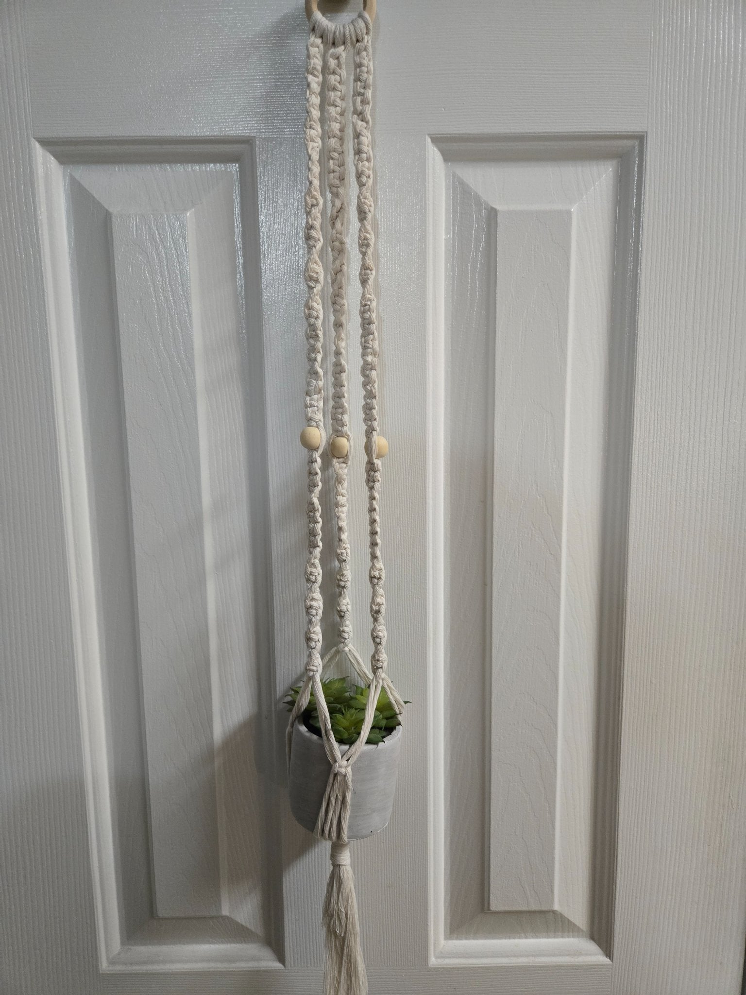 Macrame Plant Hanger - Natural - 4