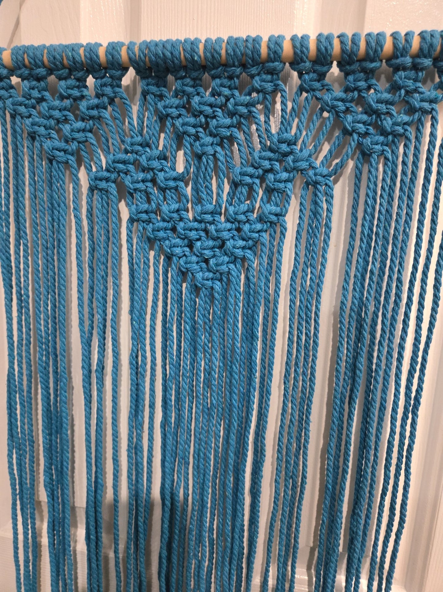 Macrame Wall Hanging  - Teal - 1