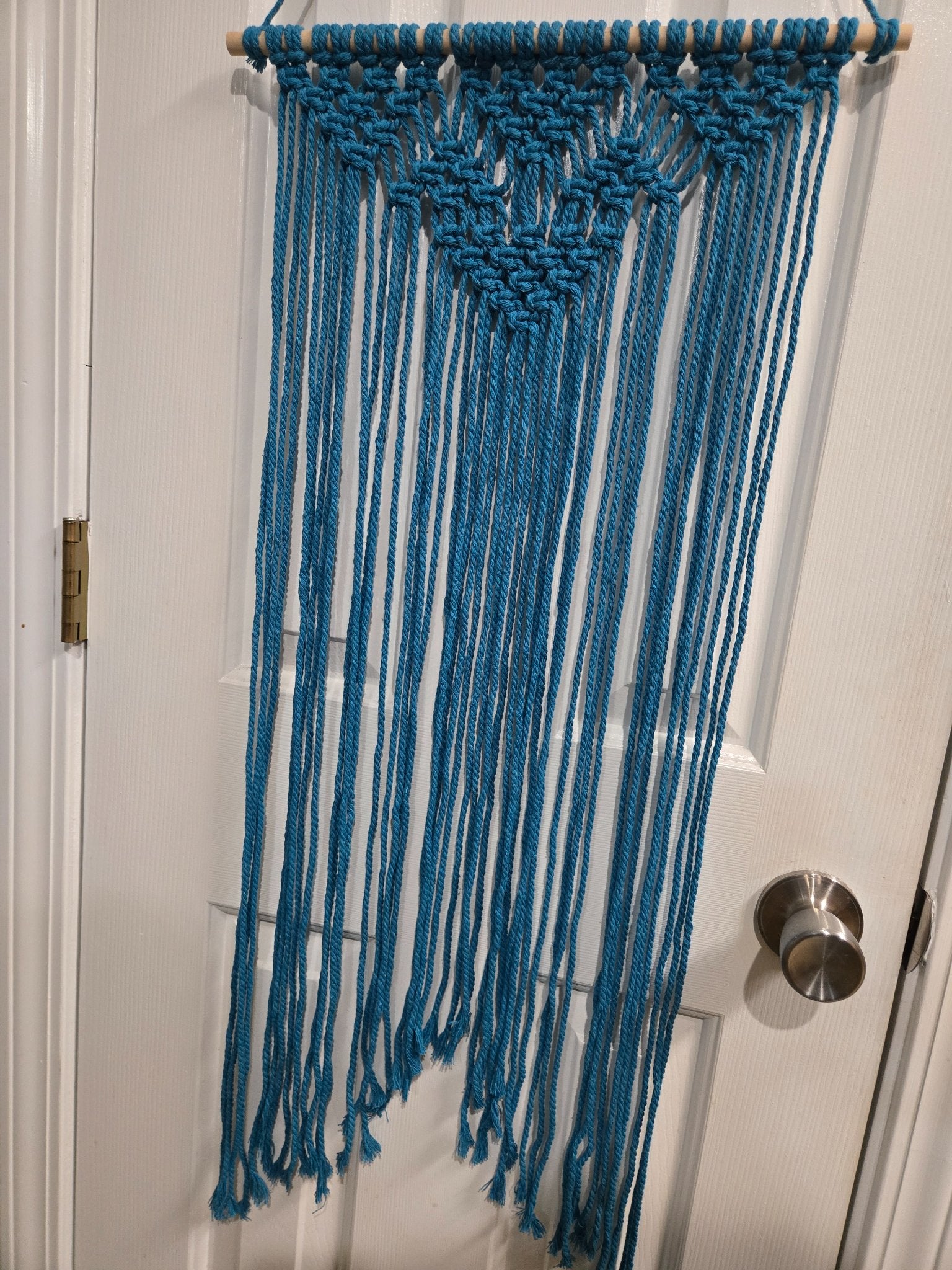 Macrame Wall Hanging  - Teal - 2