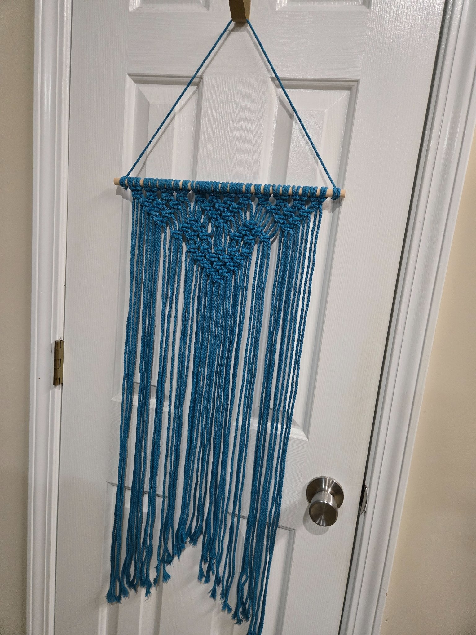 Macrame Wall Hanging  - Teal - 3