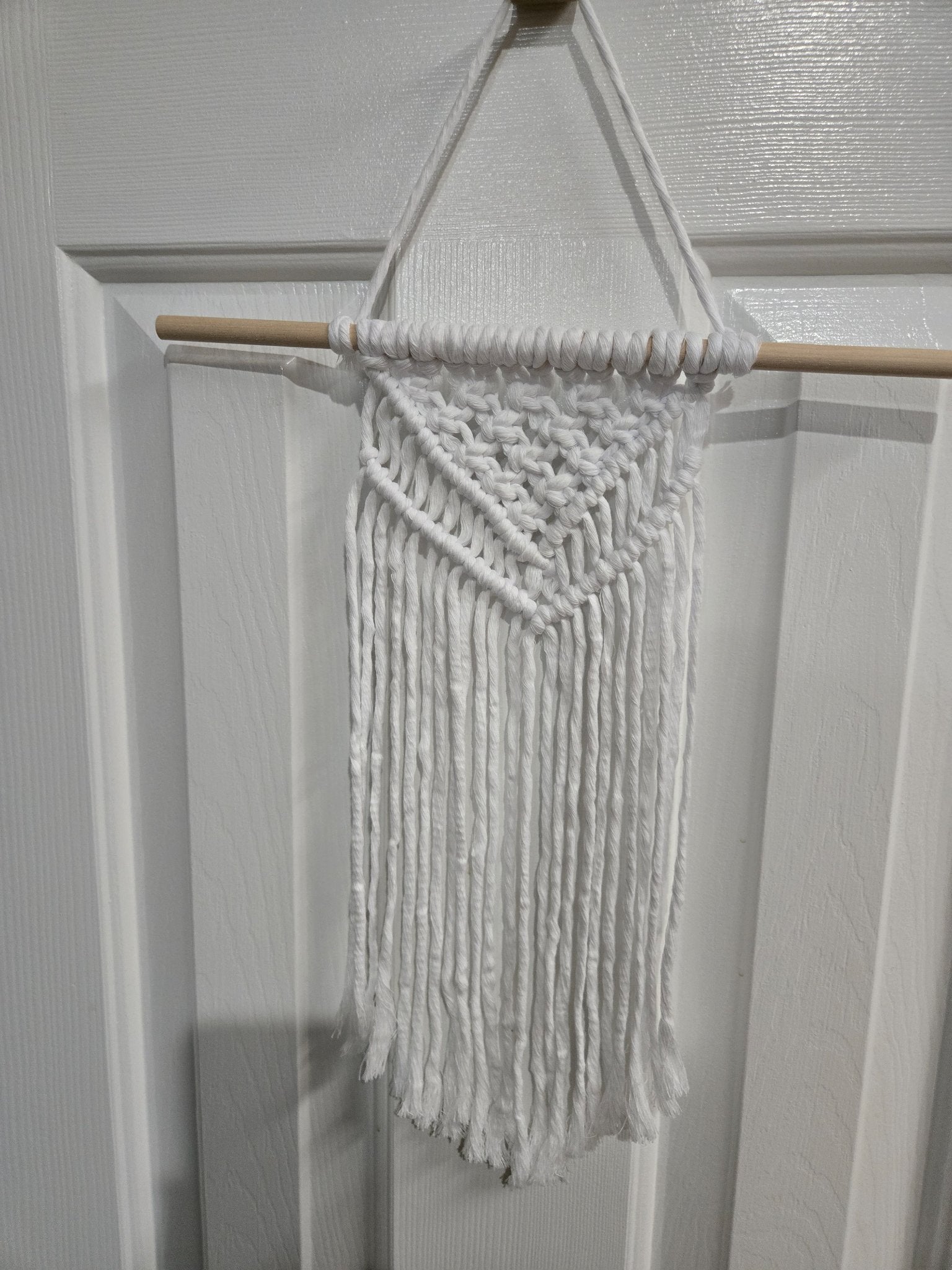 Macrame Wall Hanging  - White - 4