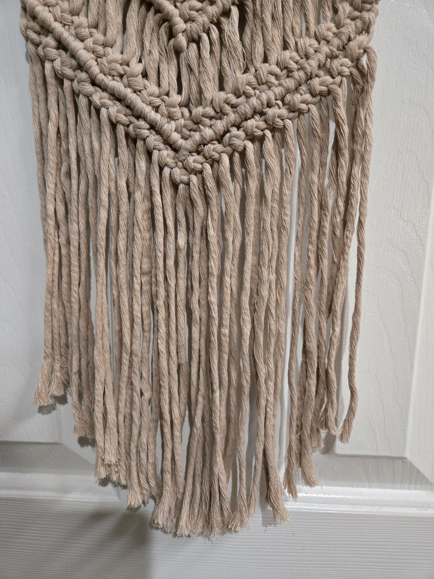 Macrame Wall Hanging - Tan  - 2