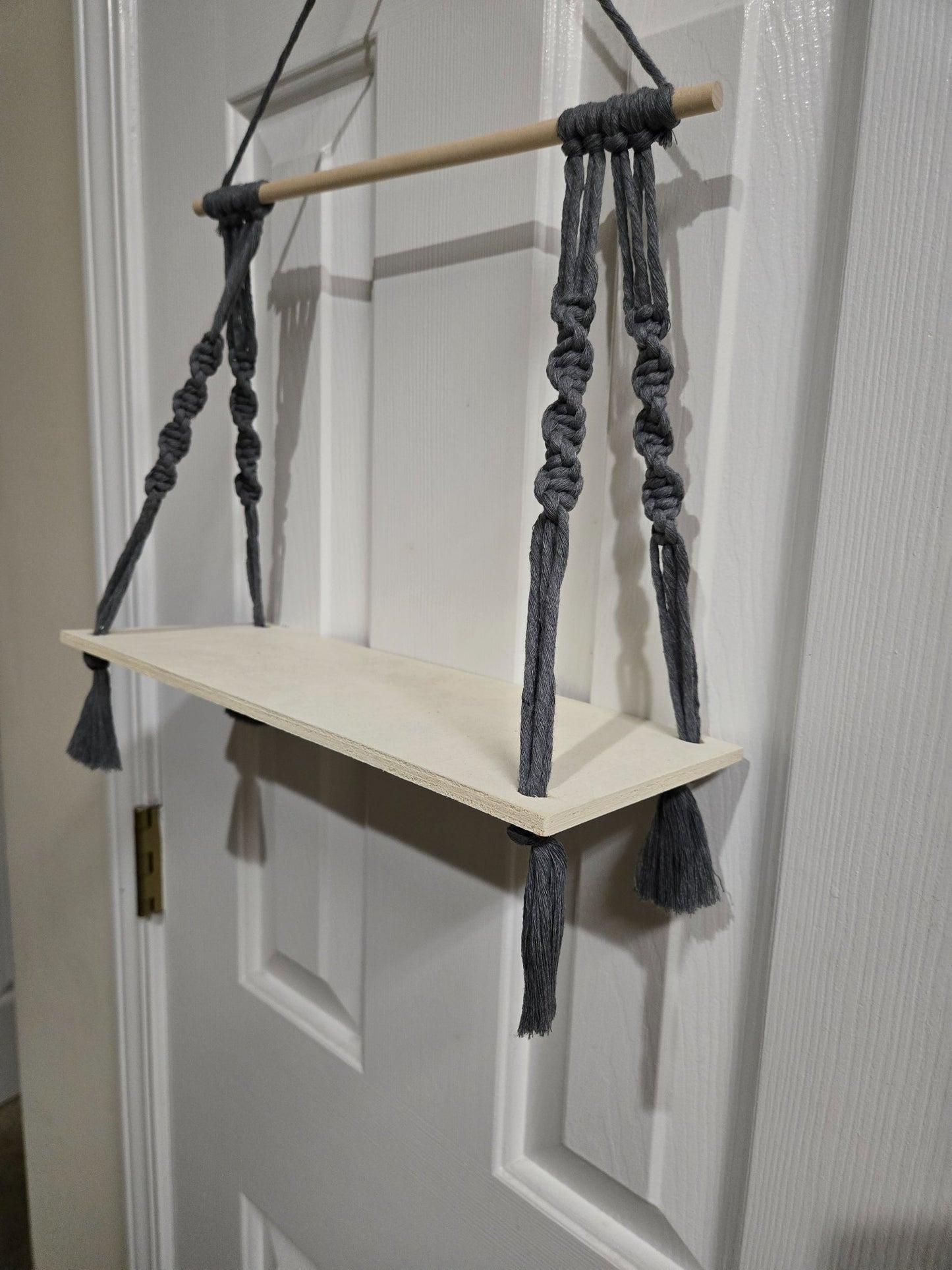 Macrame Shelf - Gray - 2