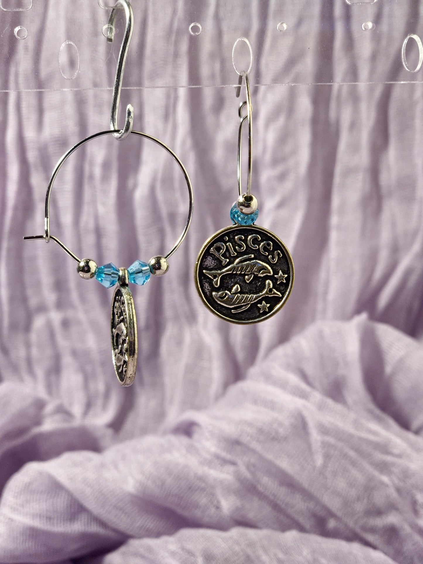 Pisces - Power Color Lt. Blue Earrings - 1