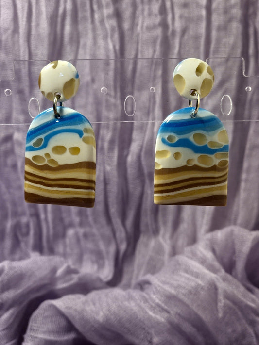 Sand and Sea Earrings - 1