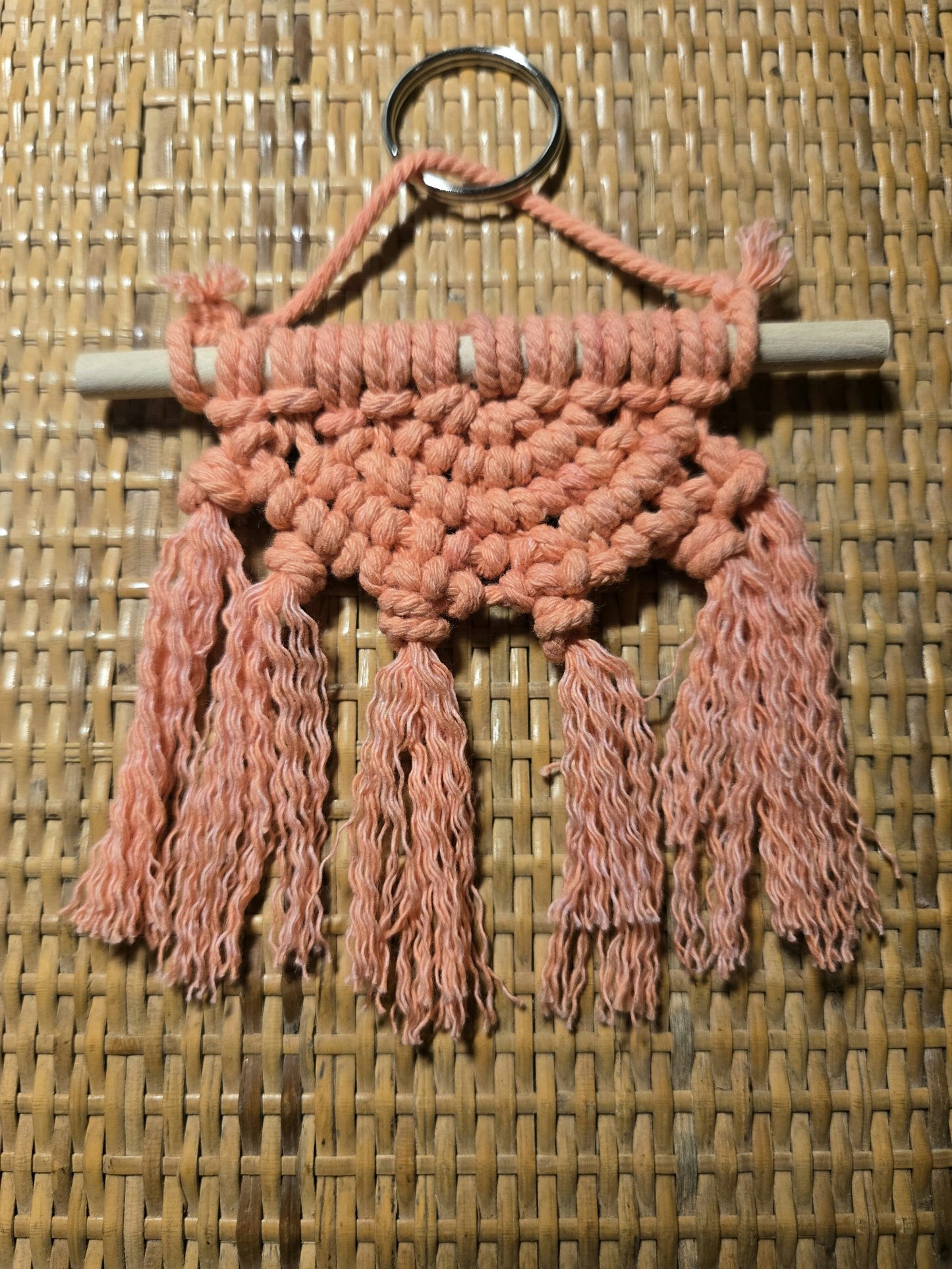 Macrame Mini - Coral 1/2 Circle - 1