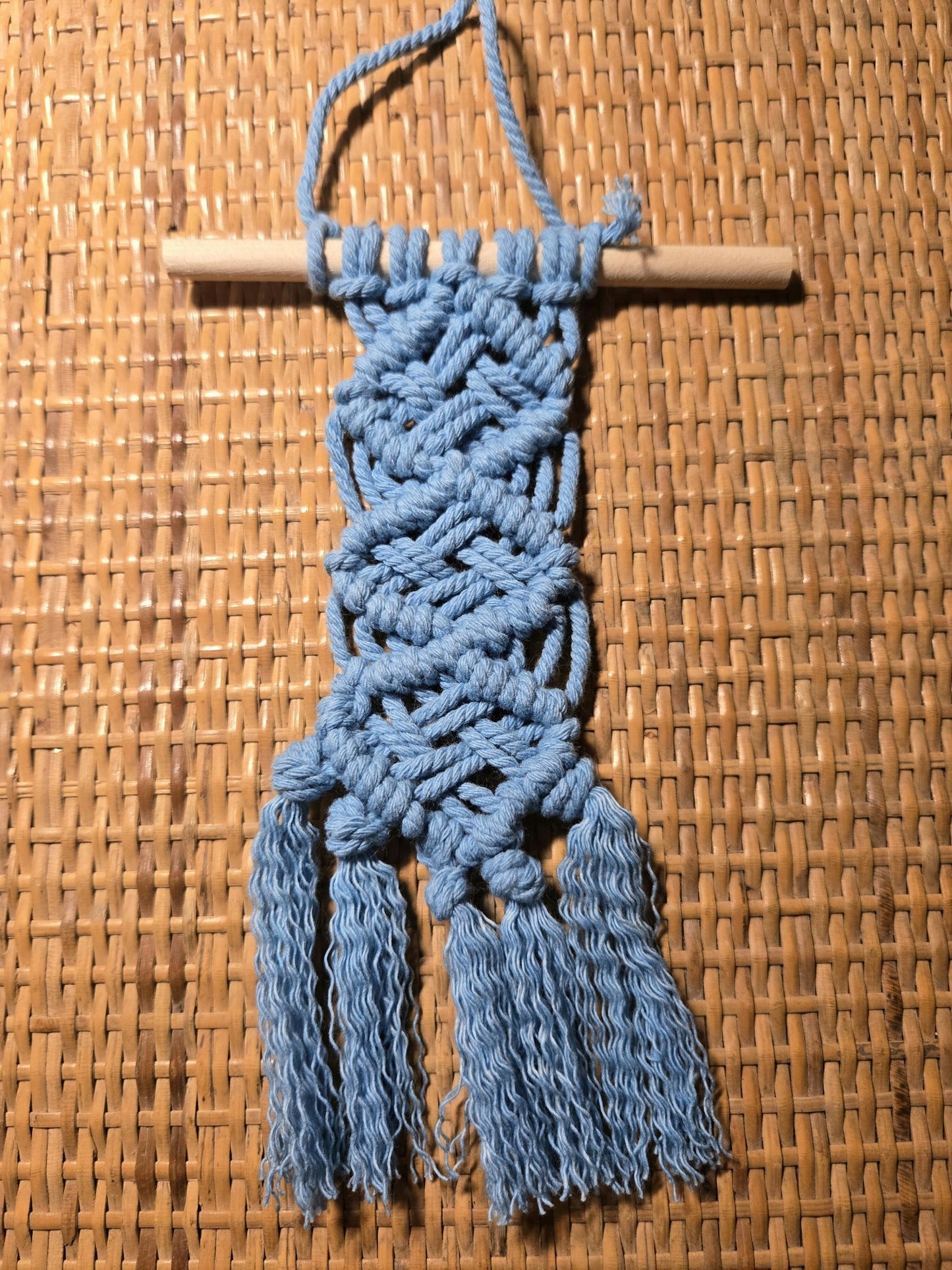 Macrame Mini - Blue/Diamonds - 1