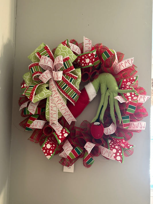 Monster Hand Christmas Wreath - 1