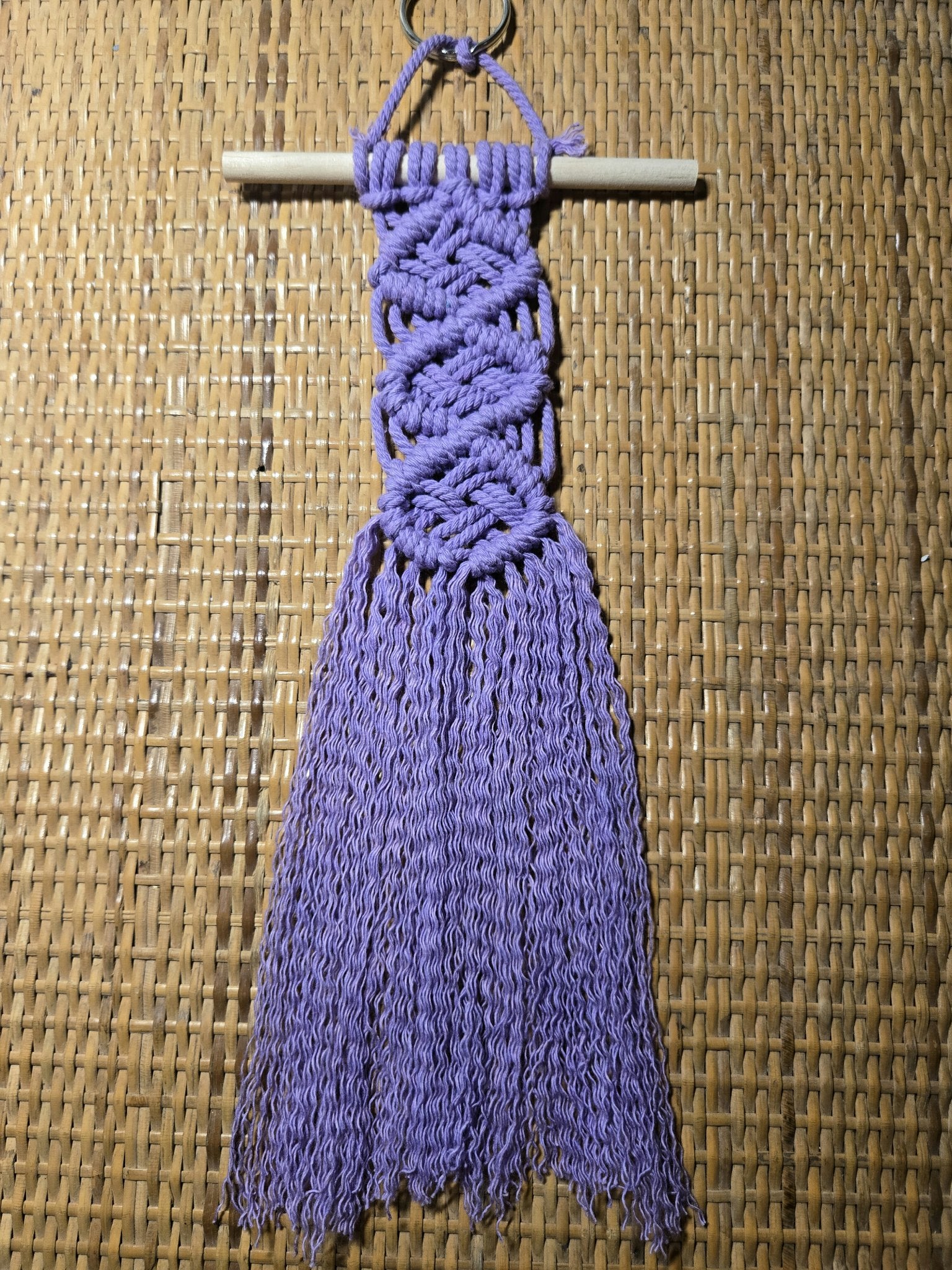 Macrame Mini - Purple/Diamonds - 1