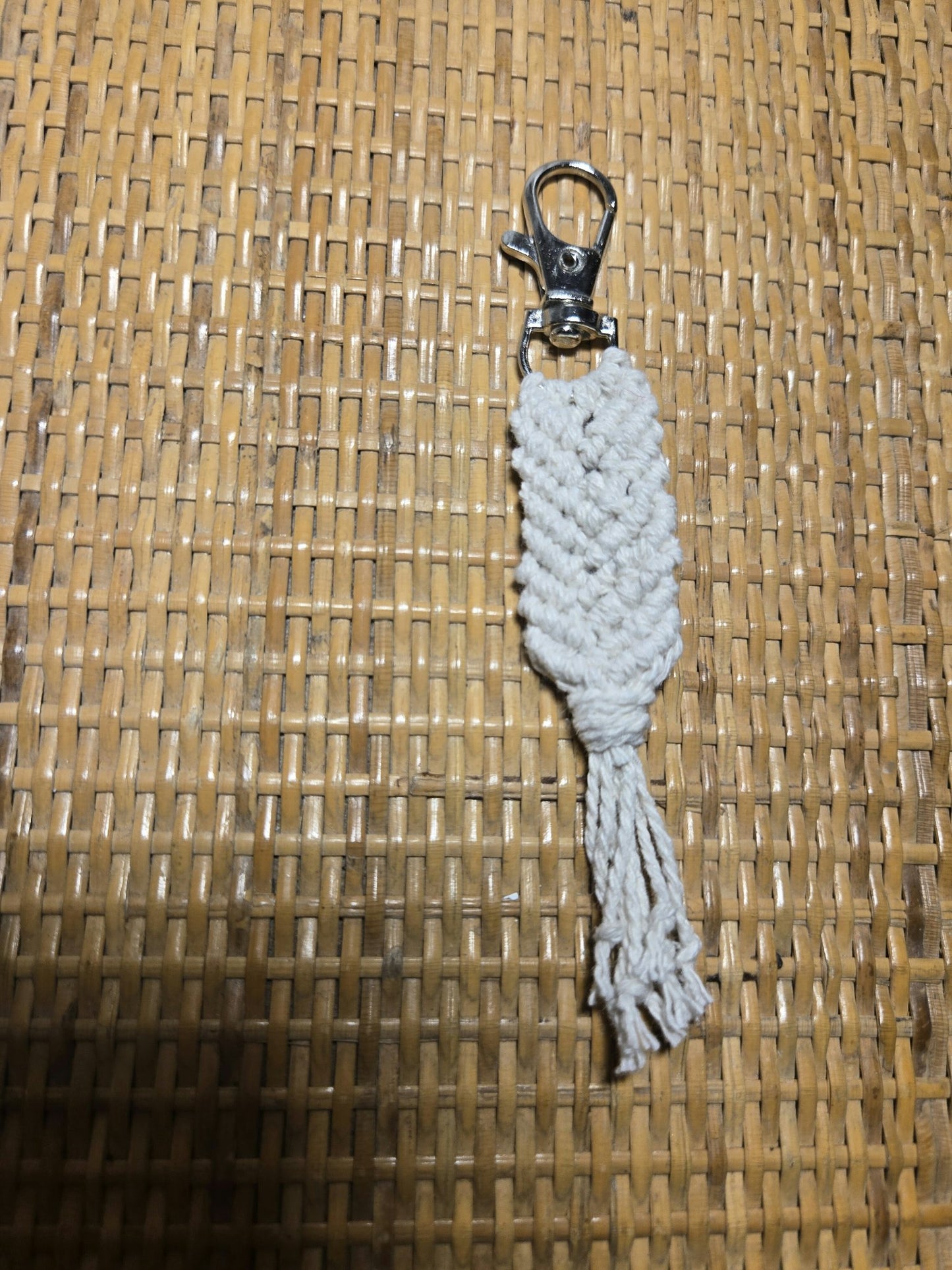 Macrame Clip-on - Natural  - 1