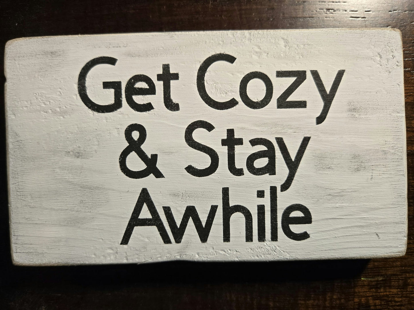 Block Sign - Get Cozy - 1