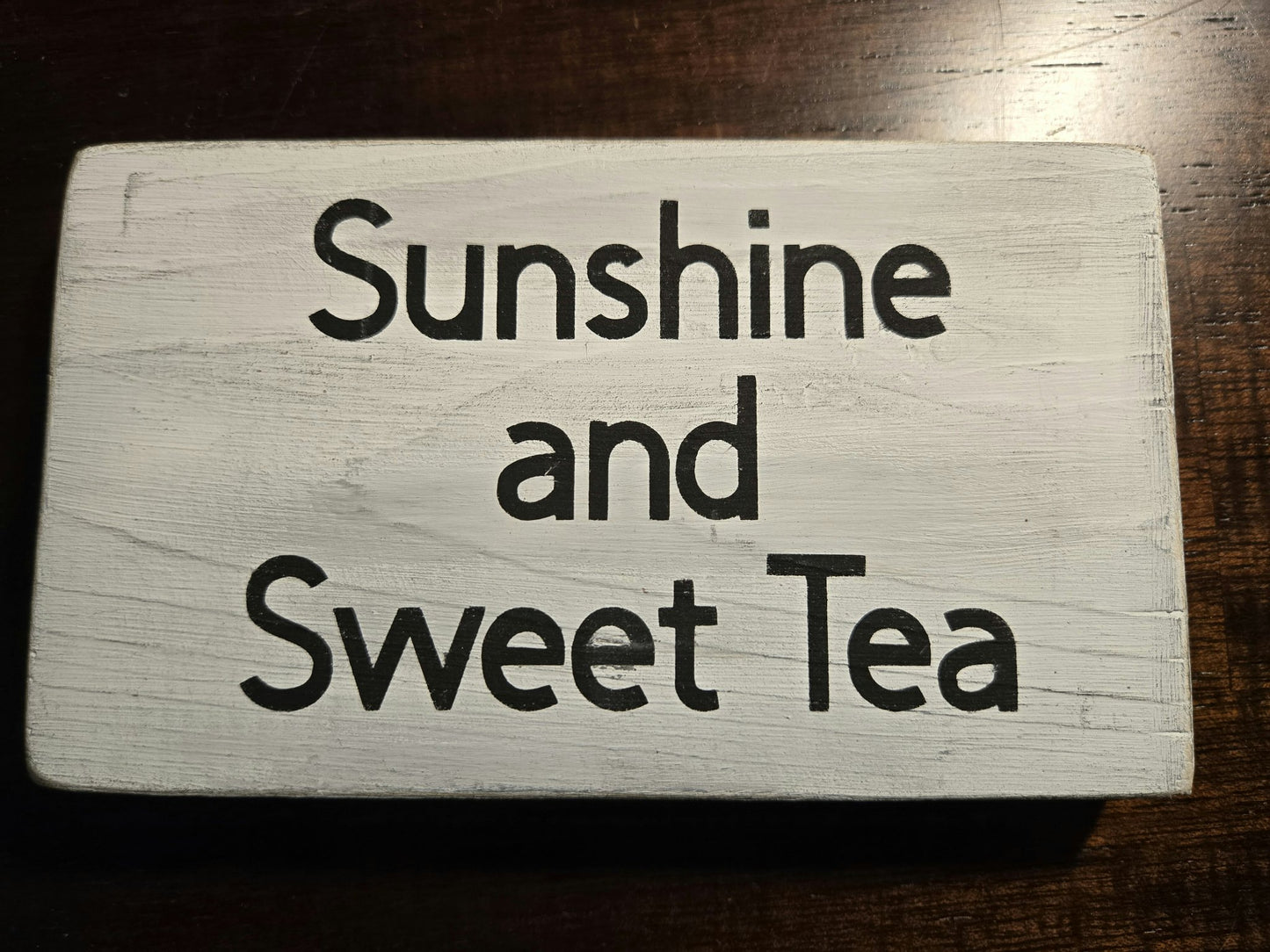 Block Sign - Sun & Tea - 1