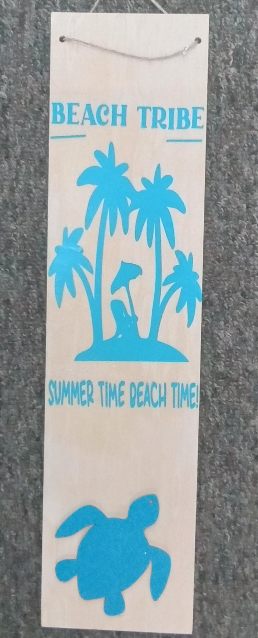 Beach tribe wooden sign - 1