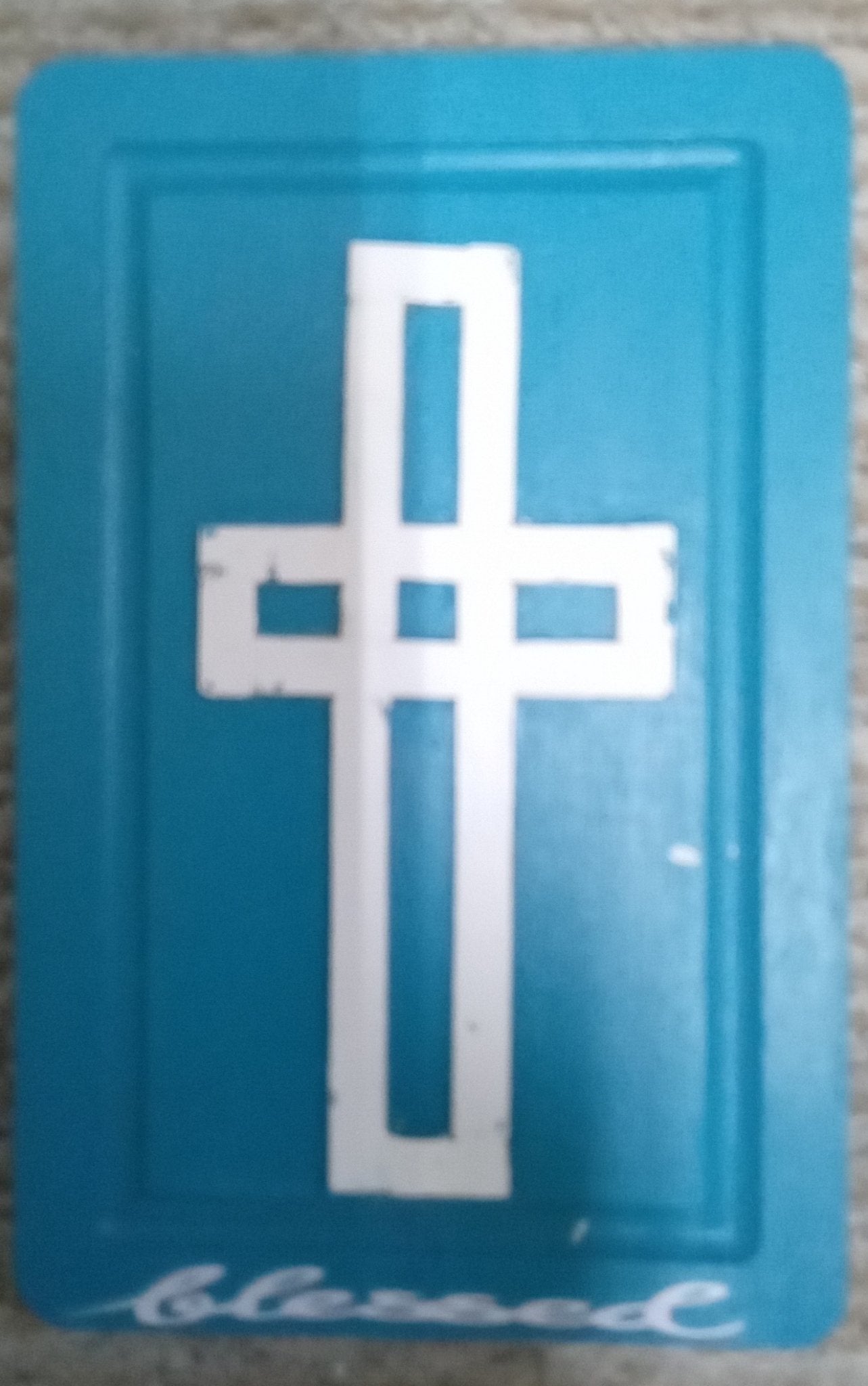 Wooden cross sign - 1