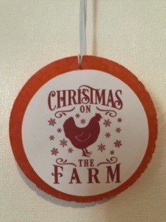 Air Freshener- Christmas on the Farm Image- Christmas Cookies Scent - 1