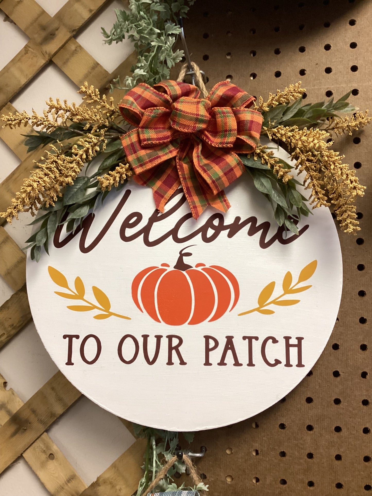 Welcome to our Patch- door hanger - 1