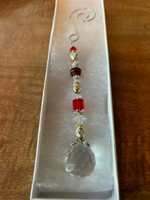 Suncatcher Silver & Gold Ruby  - 2