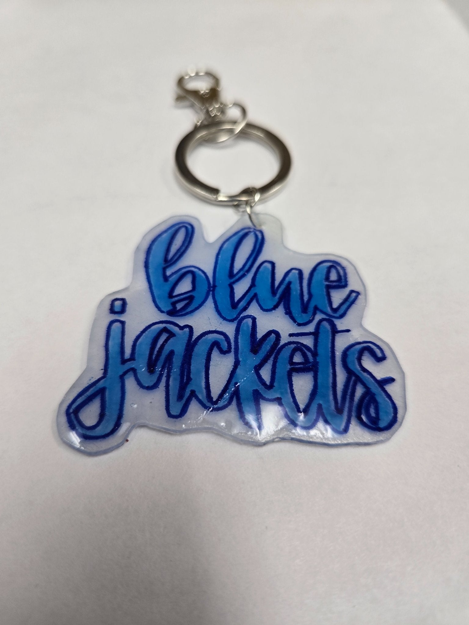 Keychain-Blue Jackets - 1