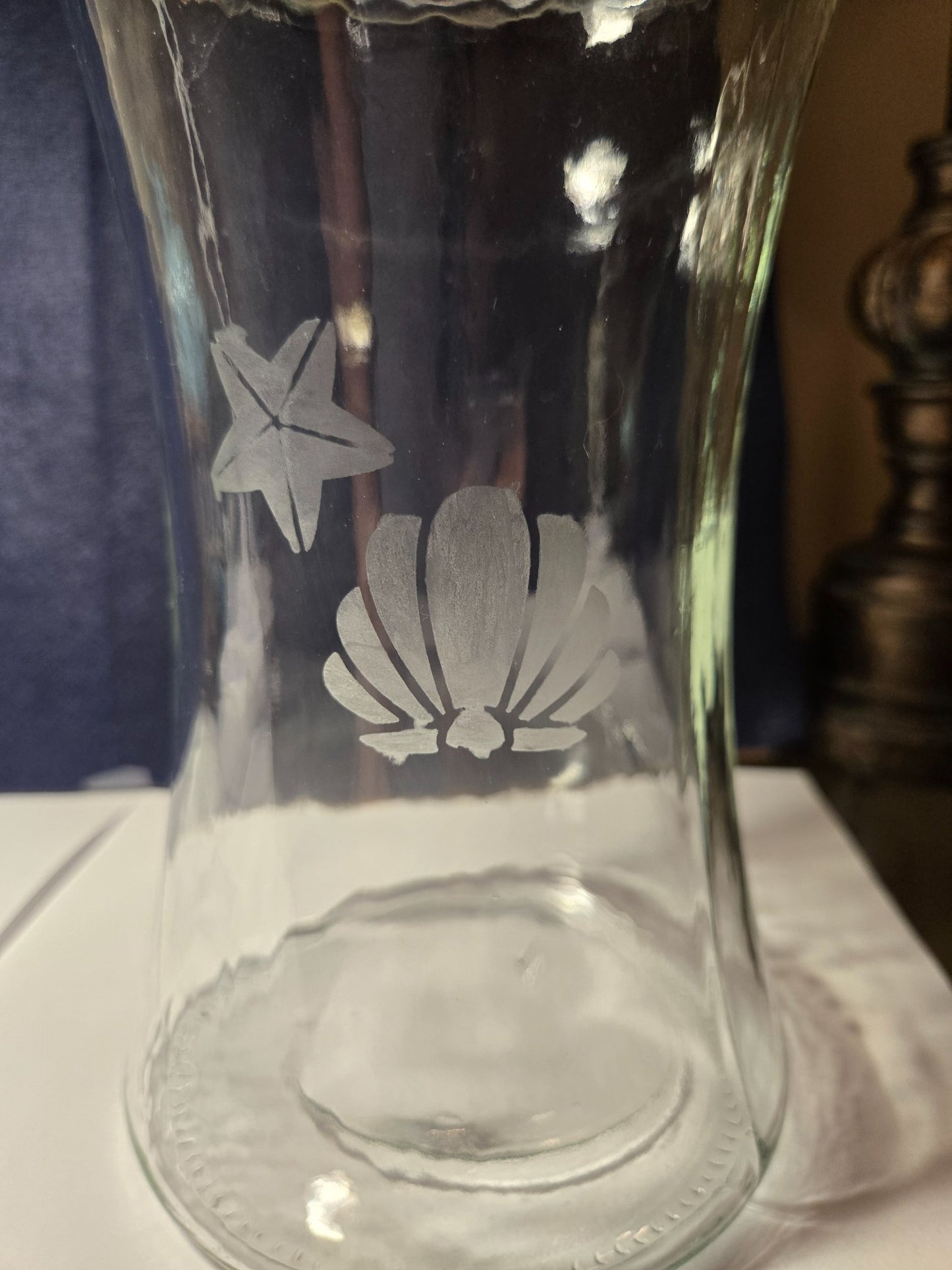 Etched Shell Vase - 1