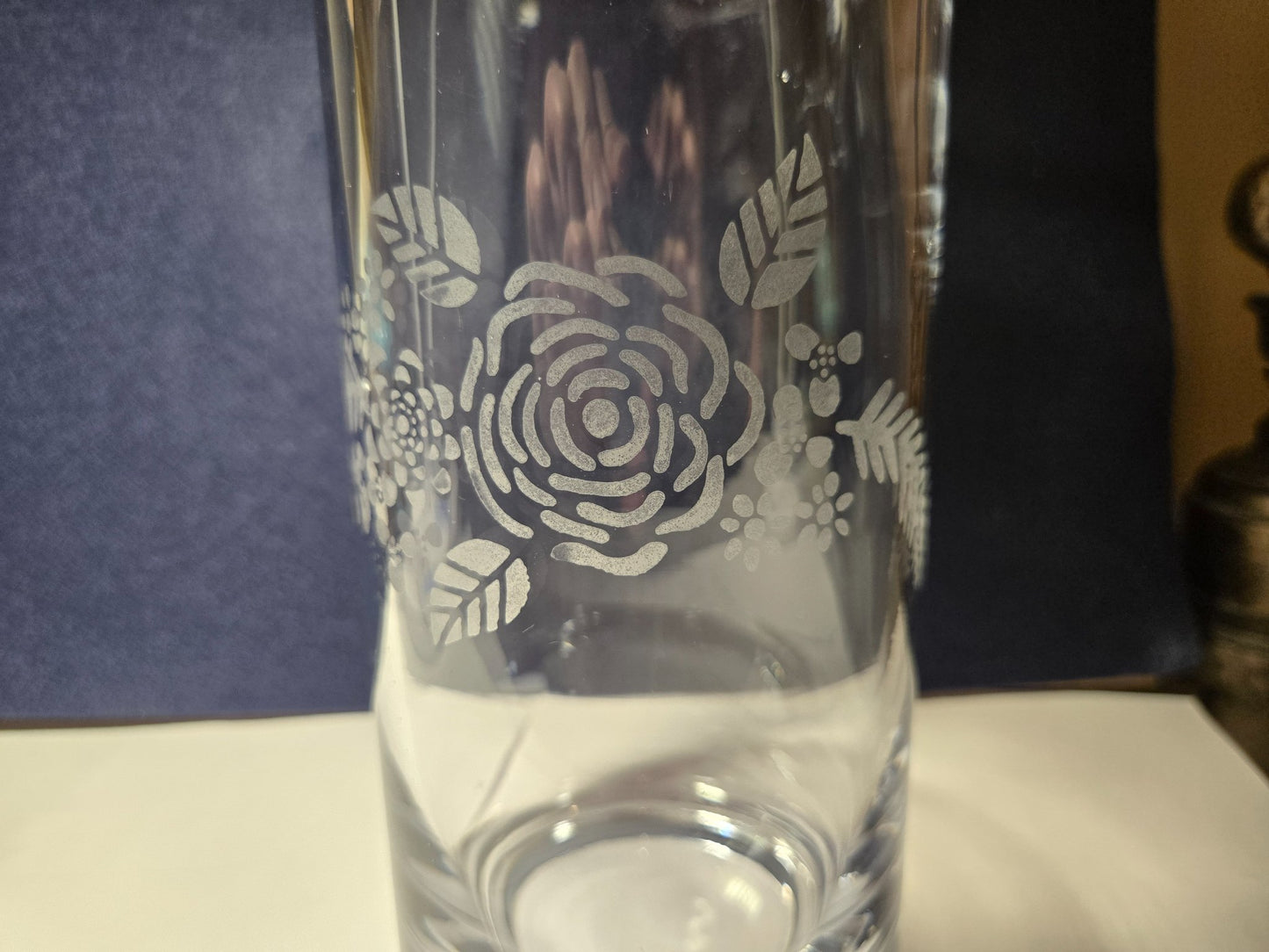 Etched Flower Vase - 1