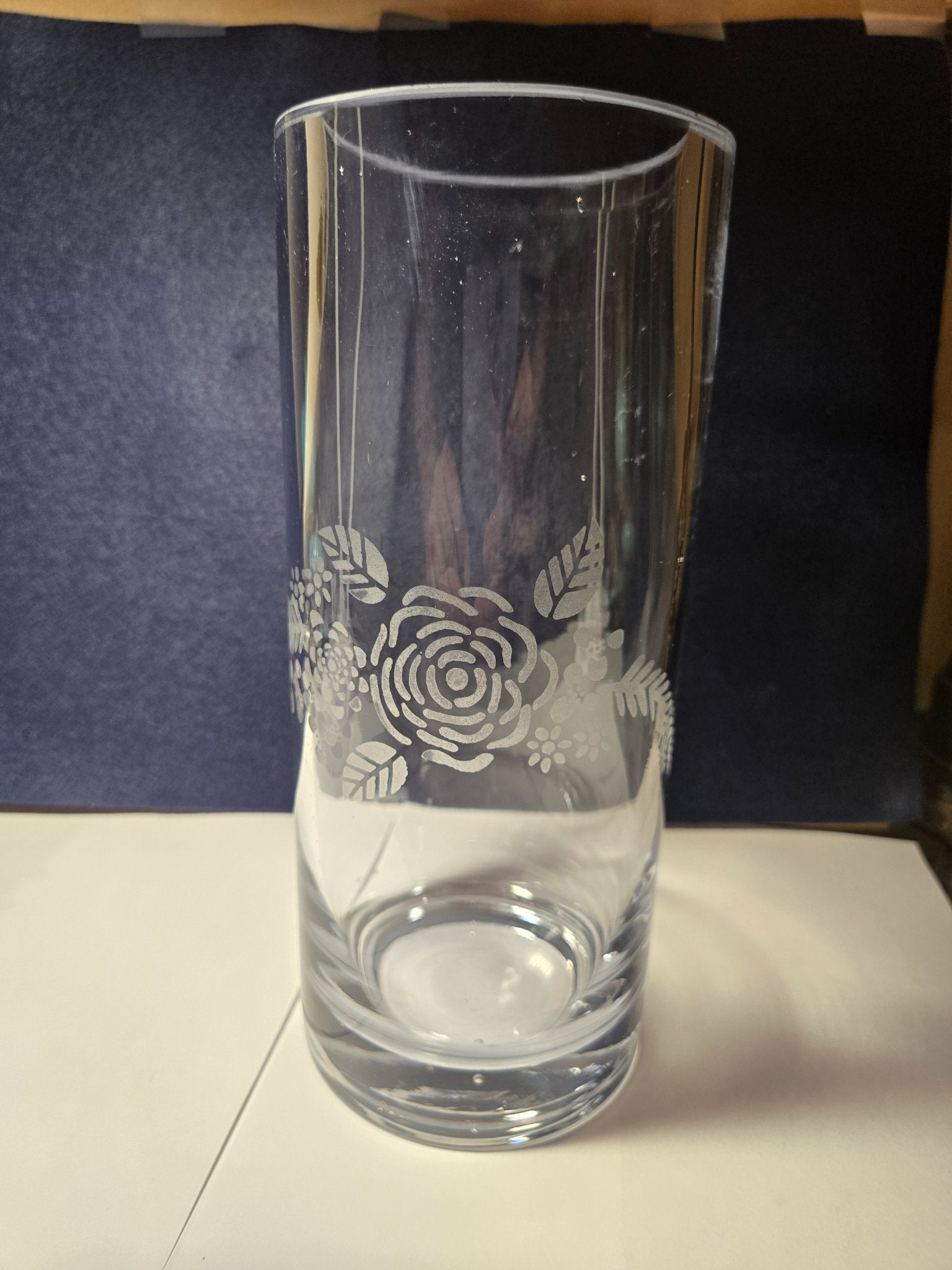 Etched Flower Vase - 2