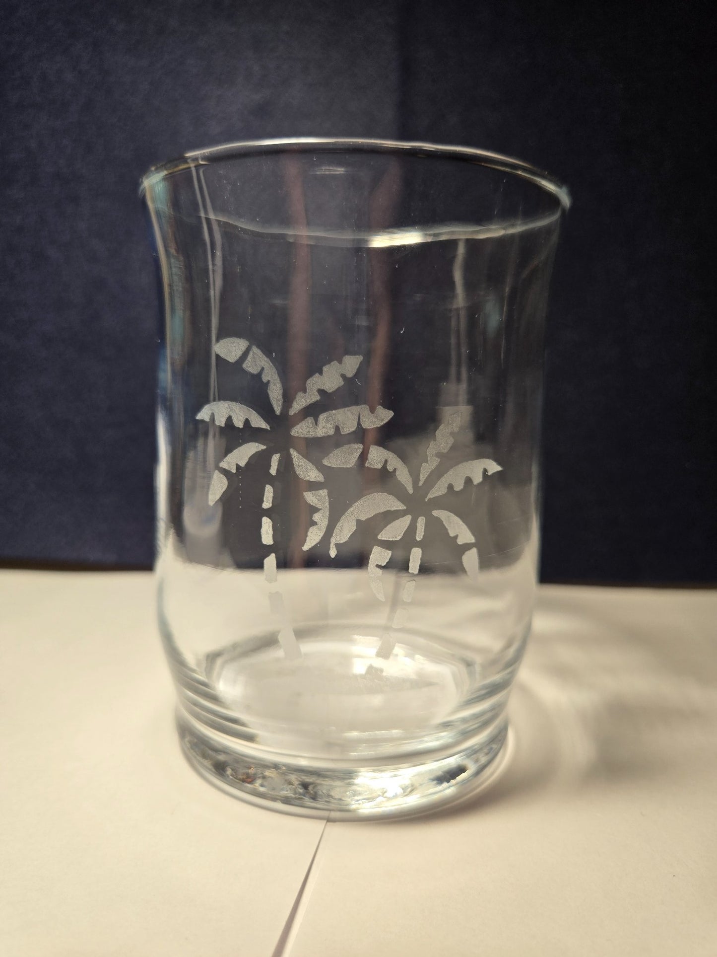 Etched Candle Holder Palm - 2