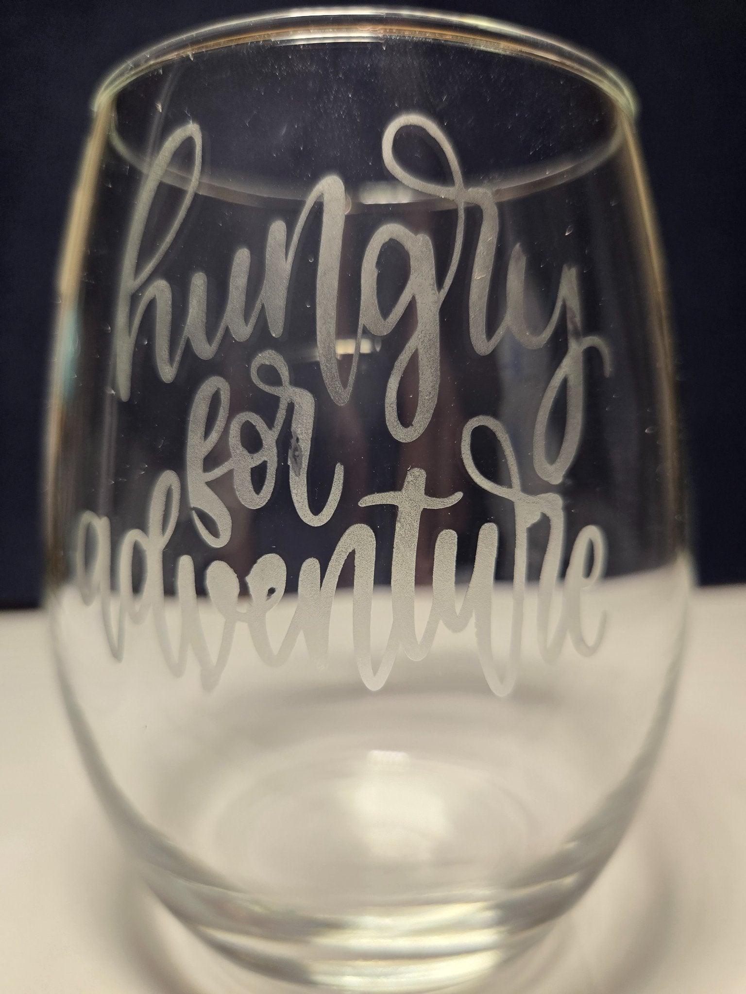 Etched Stemless- Hungry - 1