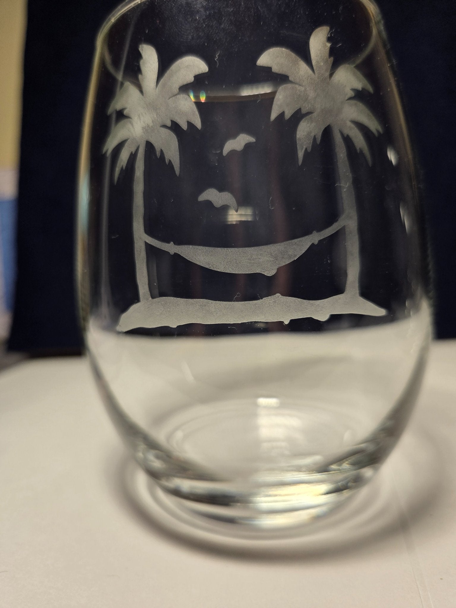 Etched Stemless-Palm - 2