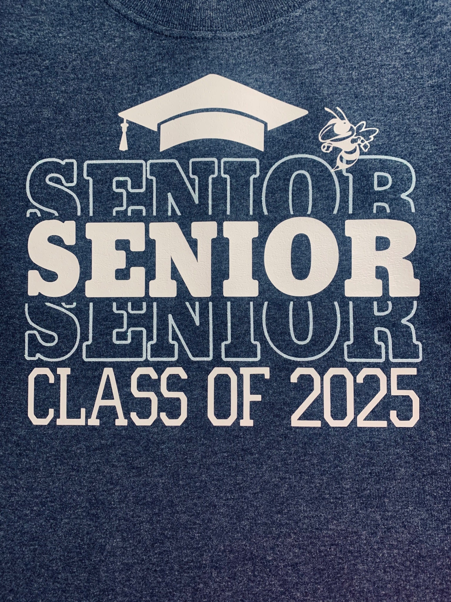 Aynor Senior 2025 glitter and white on dark gray - 1